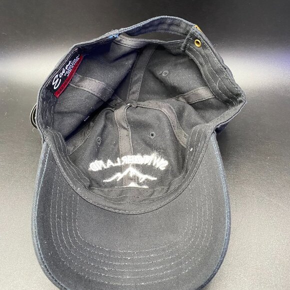 Ethos Switzerland Adjustable Cap Hat Black OS Tourist Souvenir Hat NWT - Picture 10 of 12